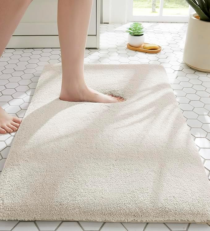 Light Gray Memory Foam Bath Mat