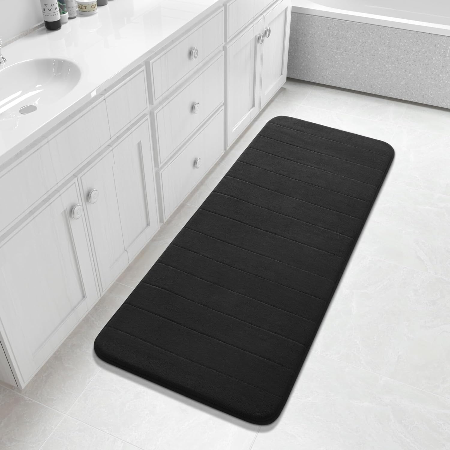 Grey Memory Foam Bath Mat
