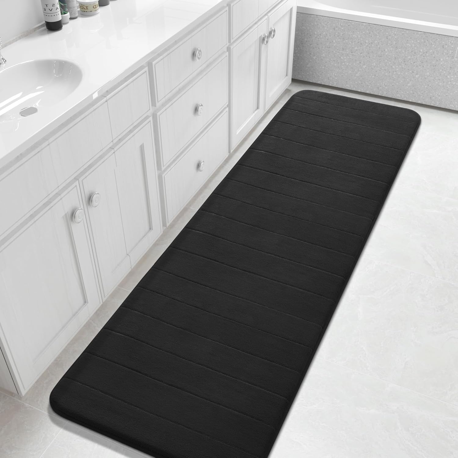 Grey Memory Foam Bath Mat