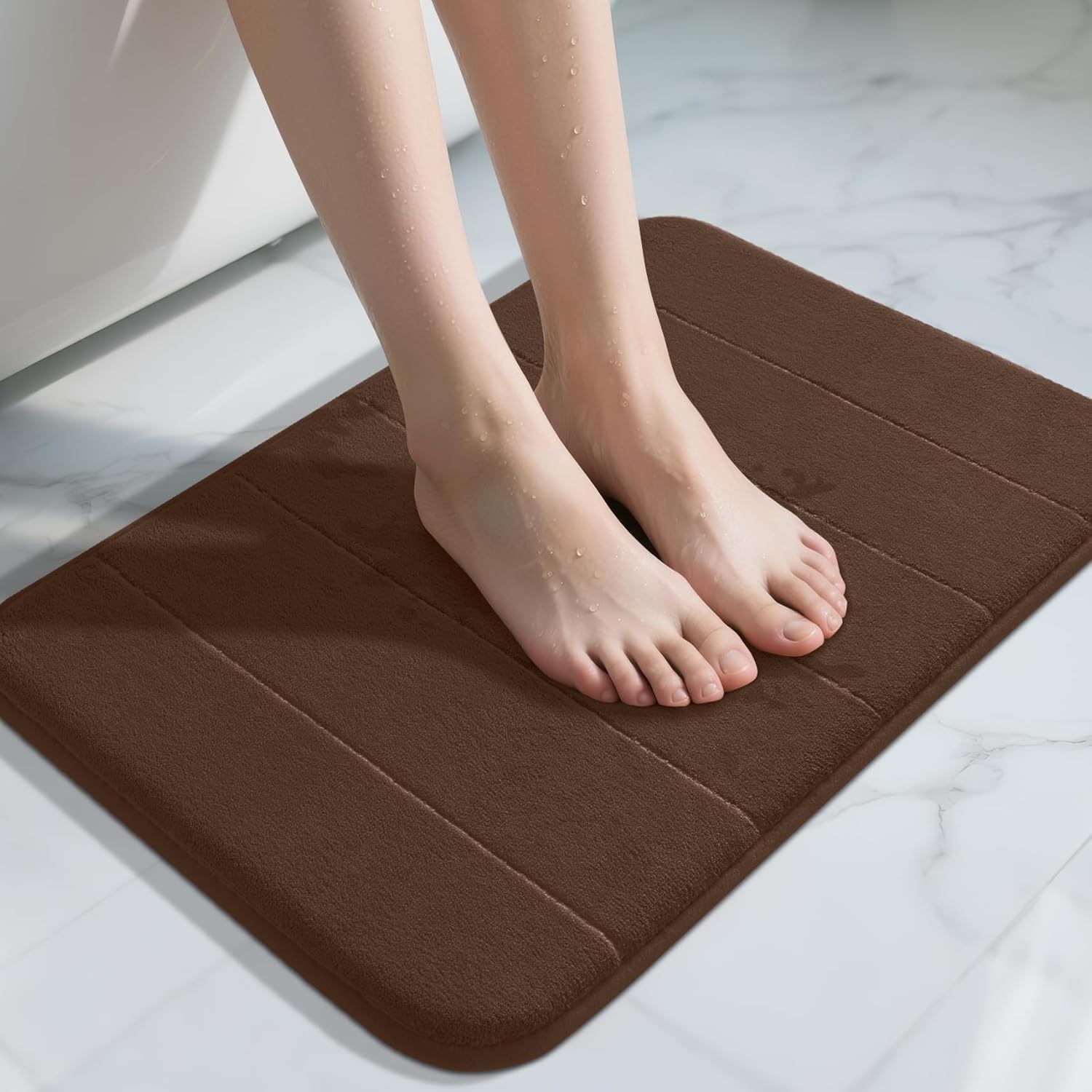 Grey Memory Foam Bath Mat