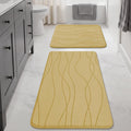 Dark Grey Memory Foam Bath Rug Set