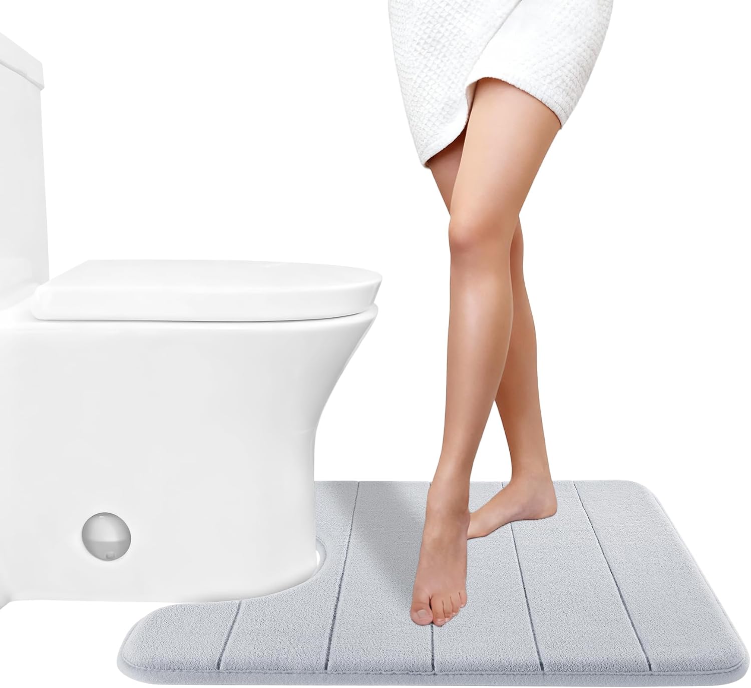Grey Memory Foam Bath Mat