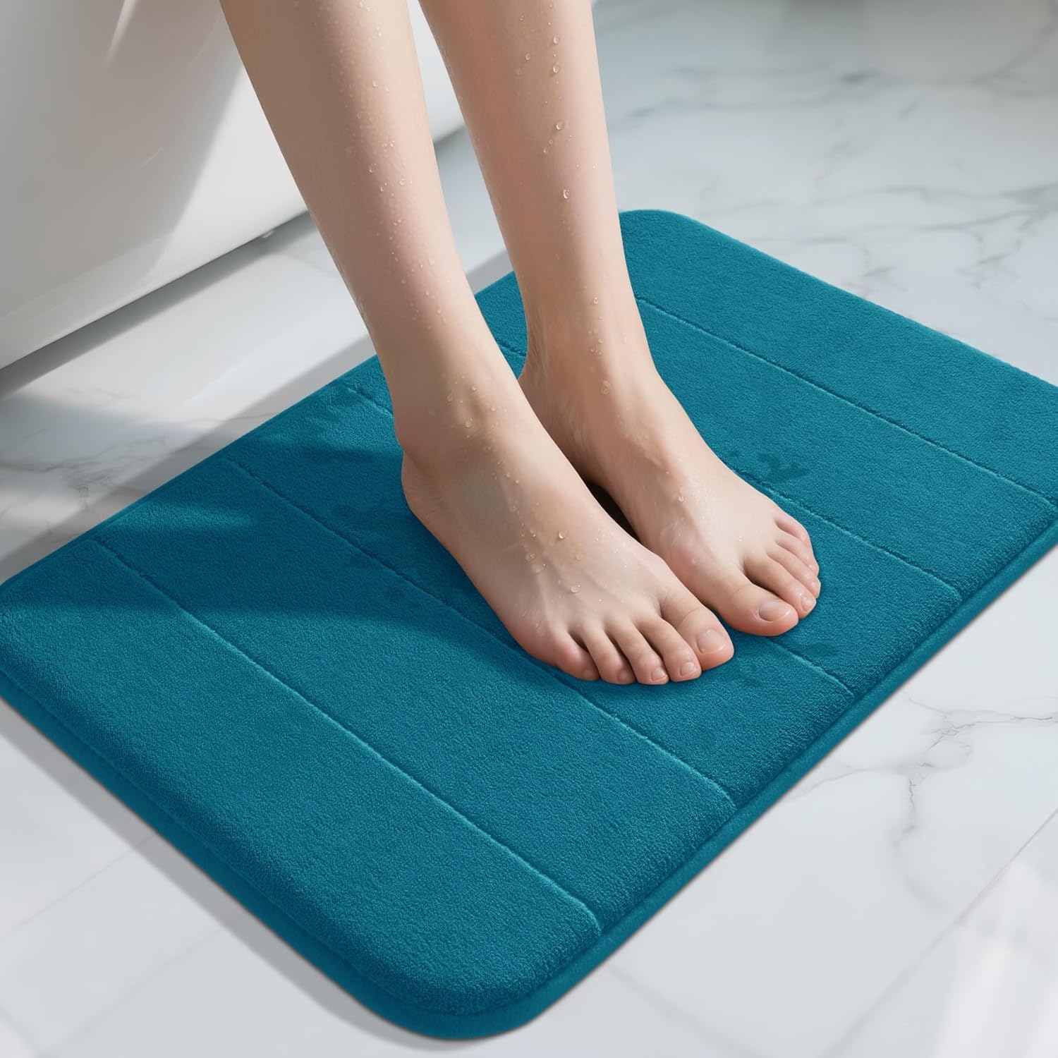 Grey Memory Foam Bath Mat