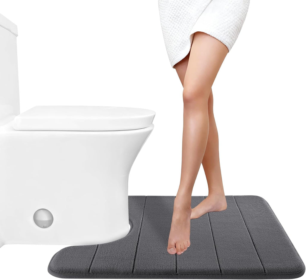 Grey Memory Foam Bath Mat