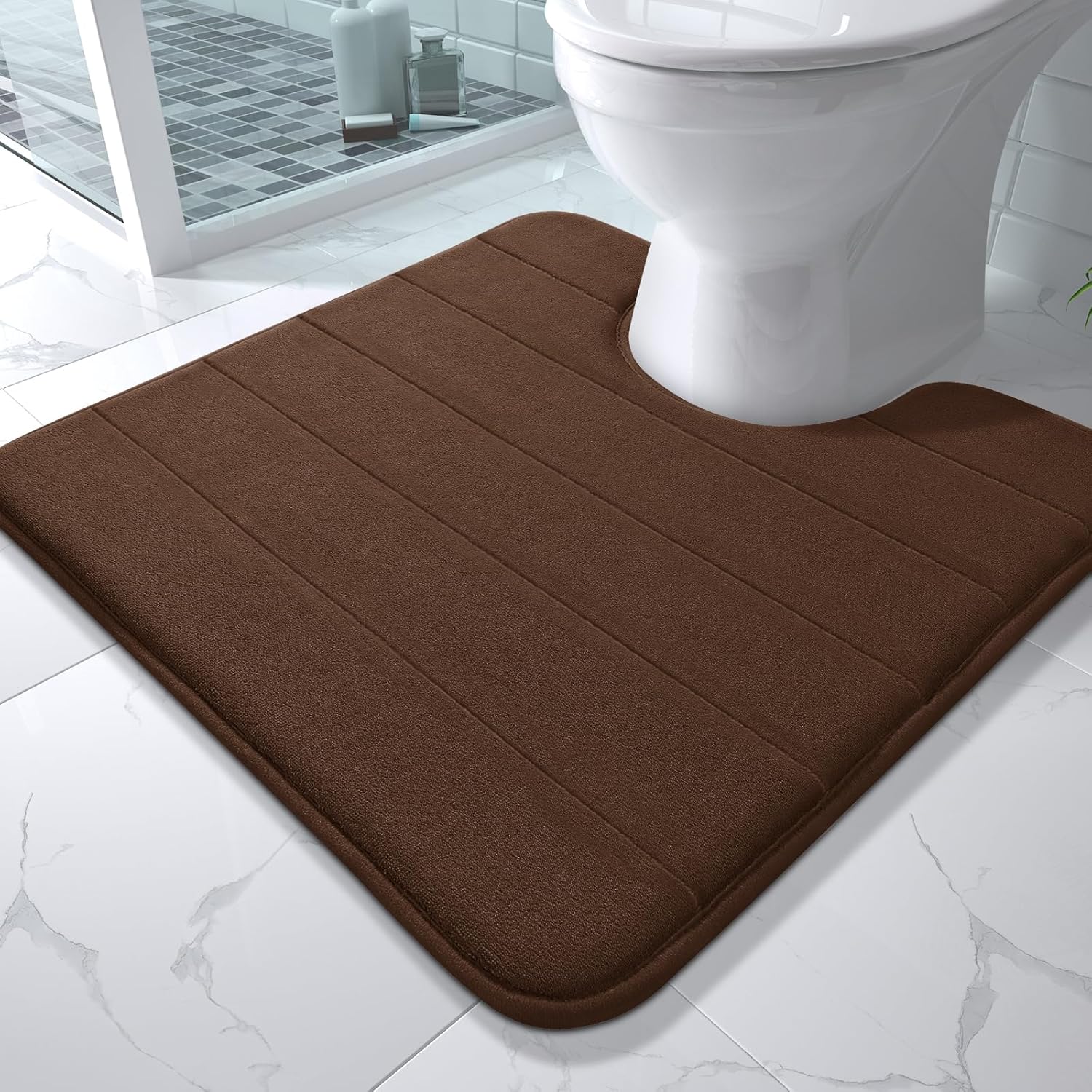 Grey Memory Foam Bath Mat