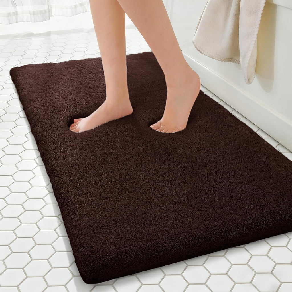 Light Gray Memory Foam Bath Mat