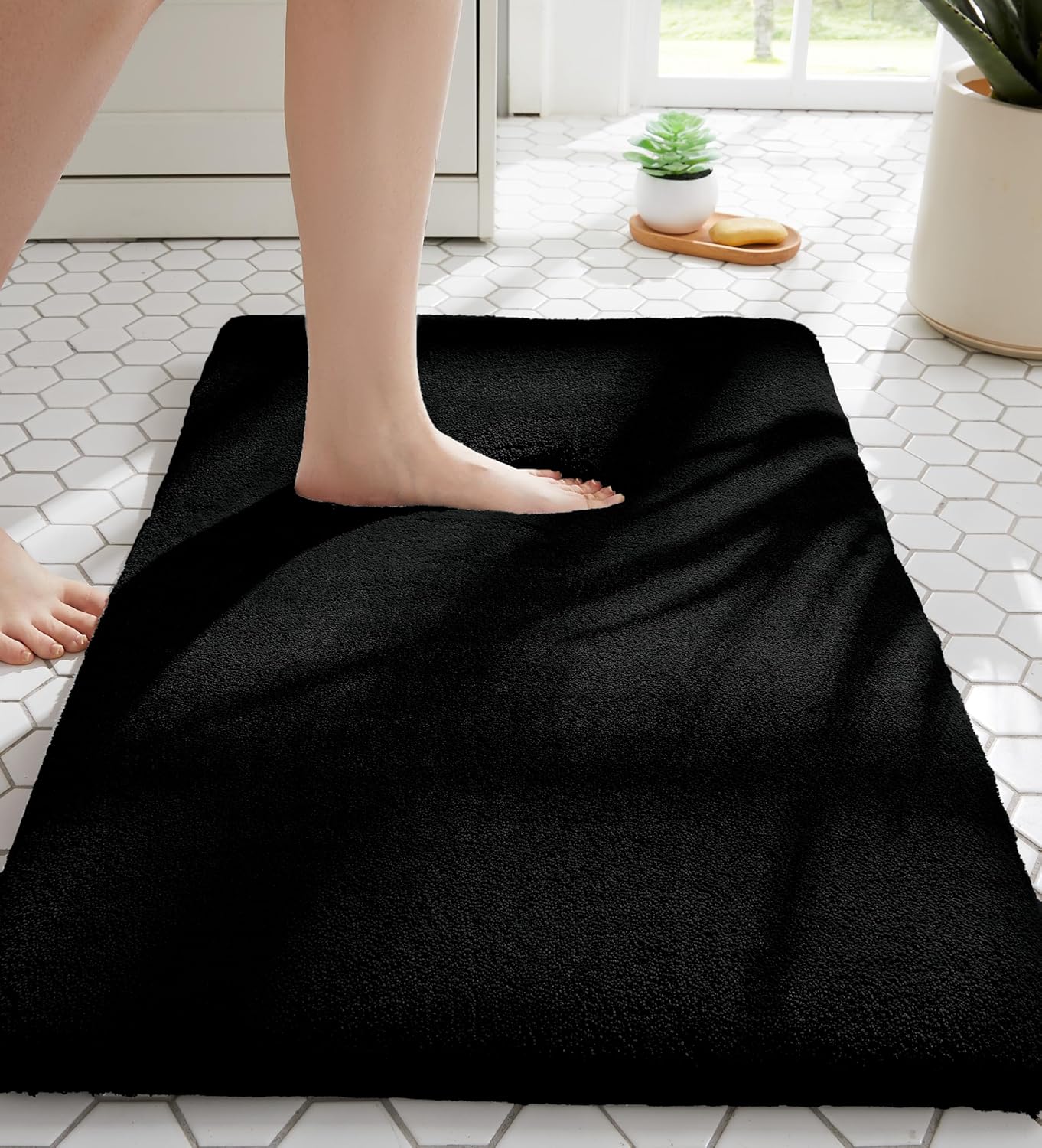 Light Gray Memory Foam Bath Mat