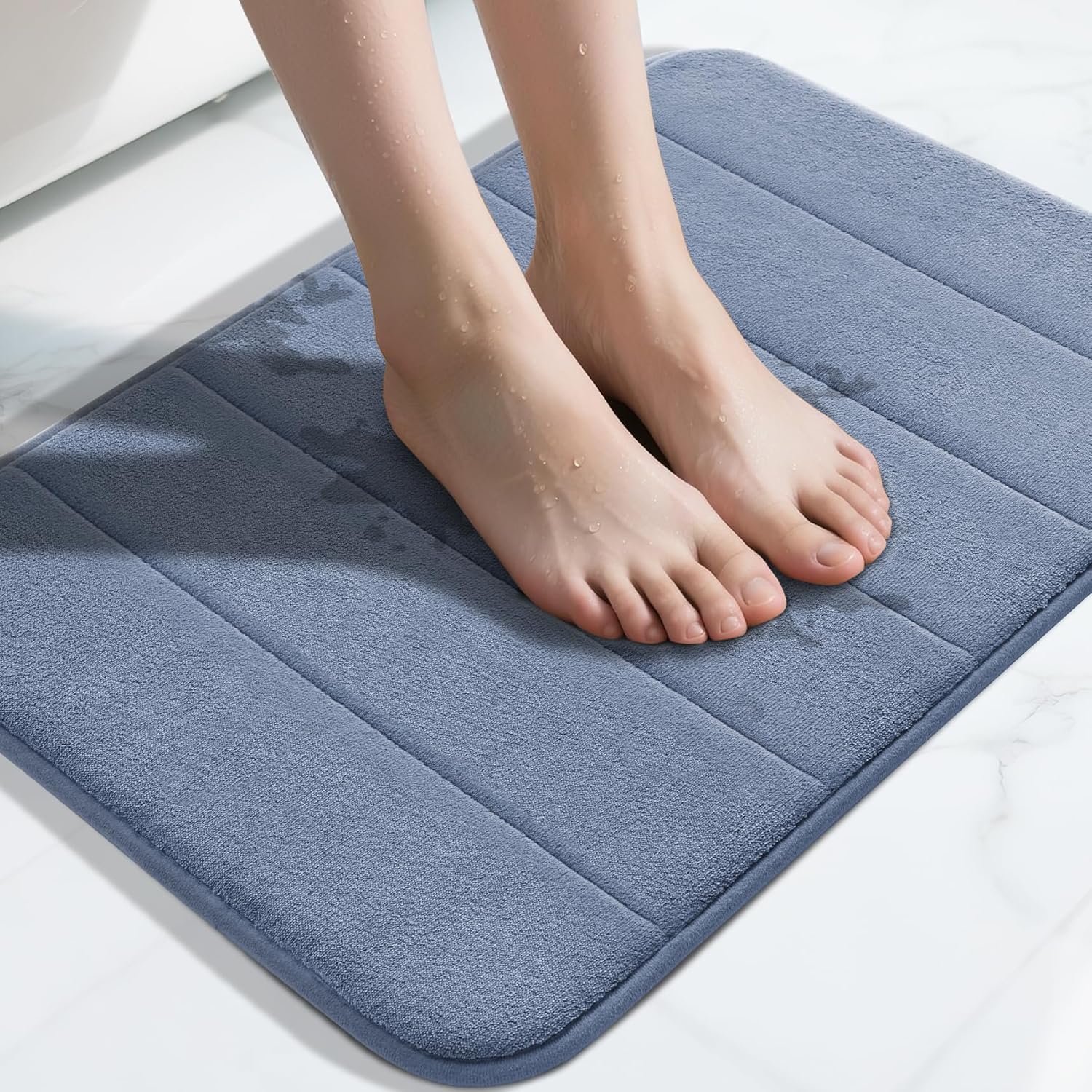 Grey Memory Foam Bath Mat
