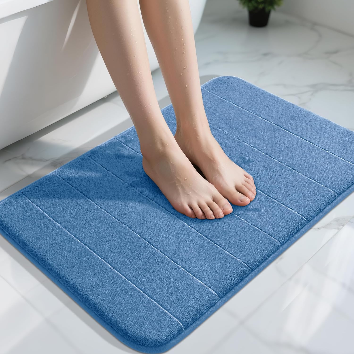 Grey Memory Foam Bath Mat