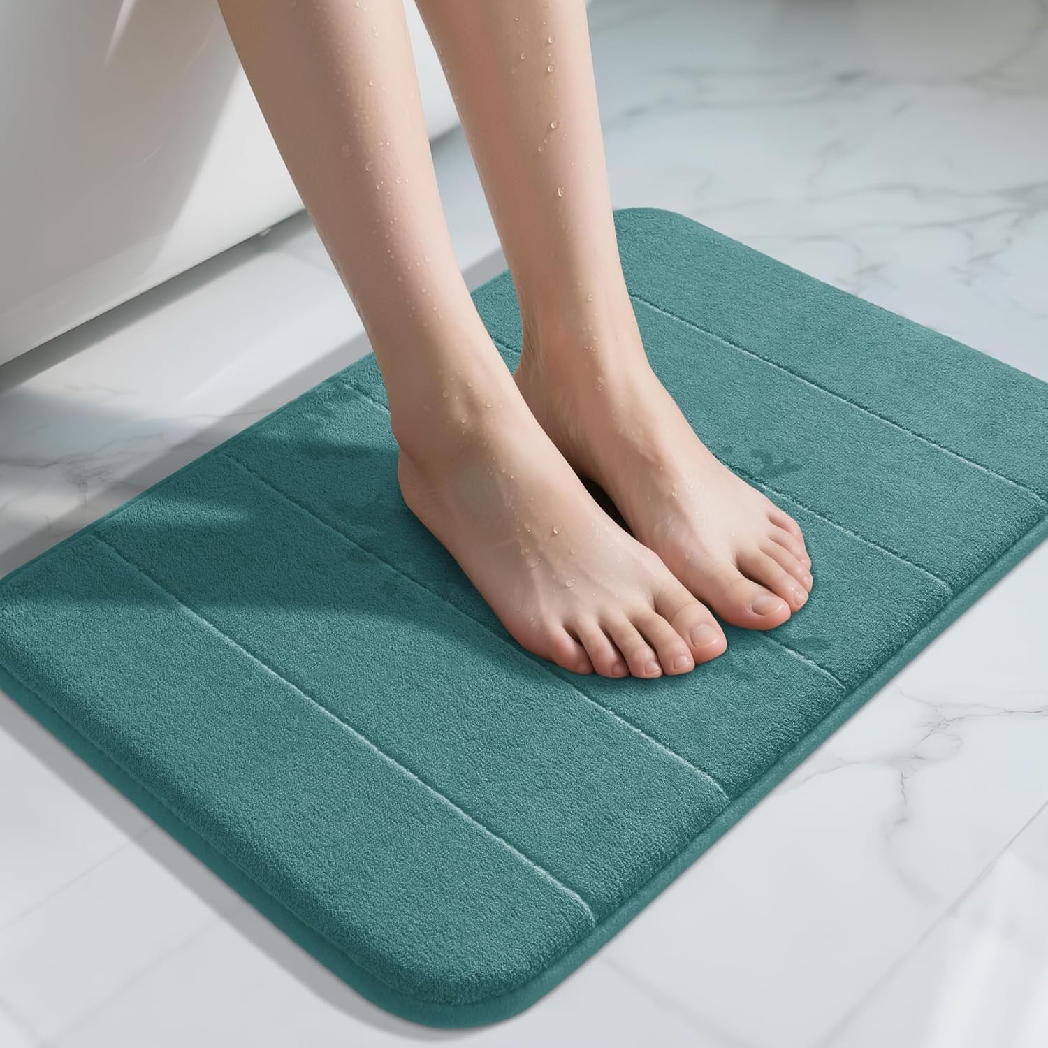 Grey Memory Foam Bath Mat