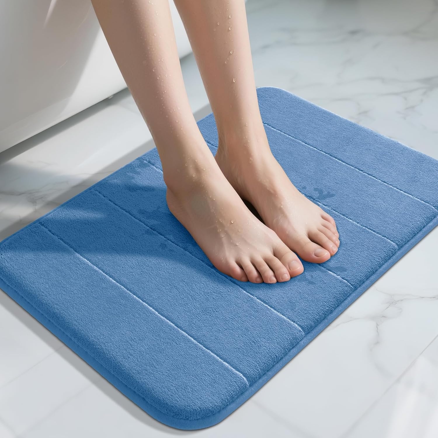Grey Memory Foam Bath Mat