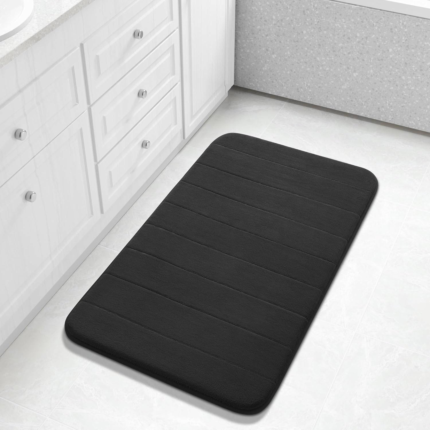 Grey Memory Foam Bath Mat