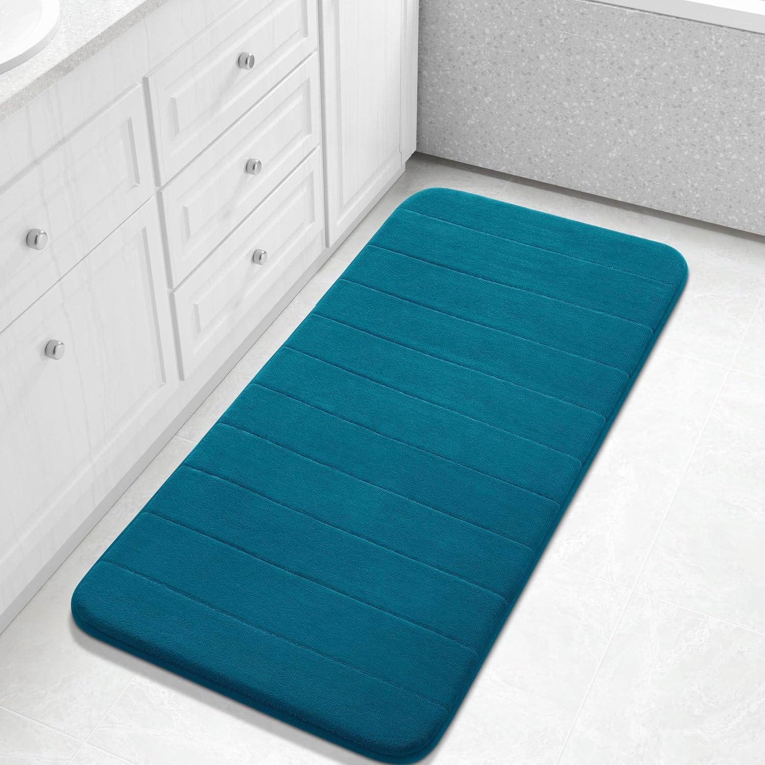 Grey Memory Foam Bath Mat