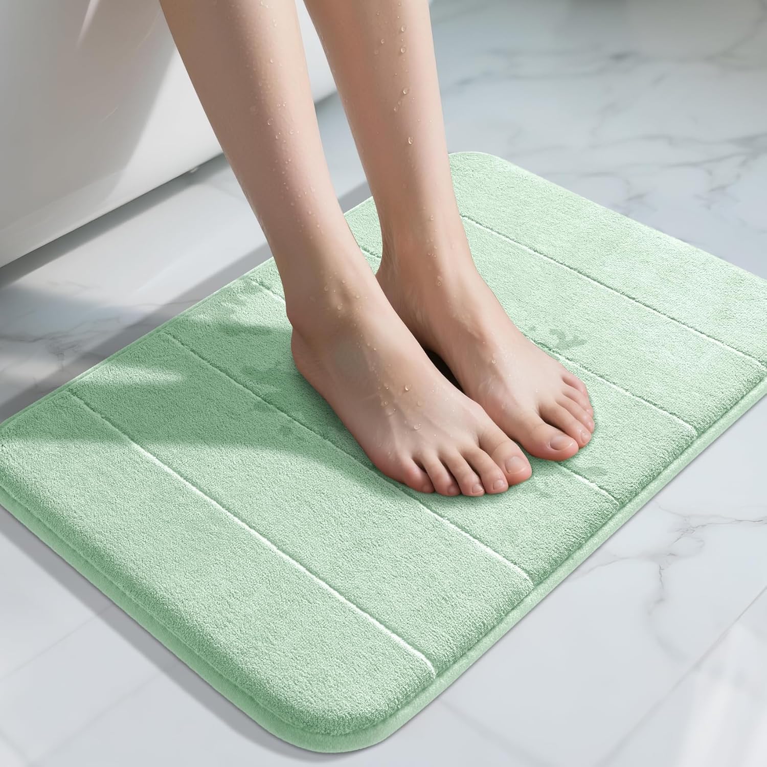 Grey Memory Foam Bath Mat