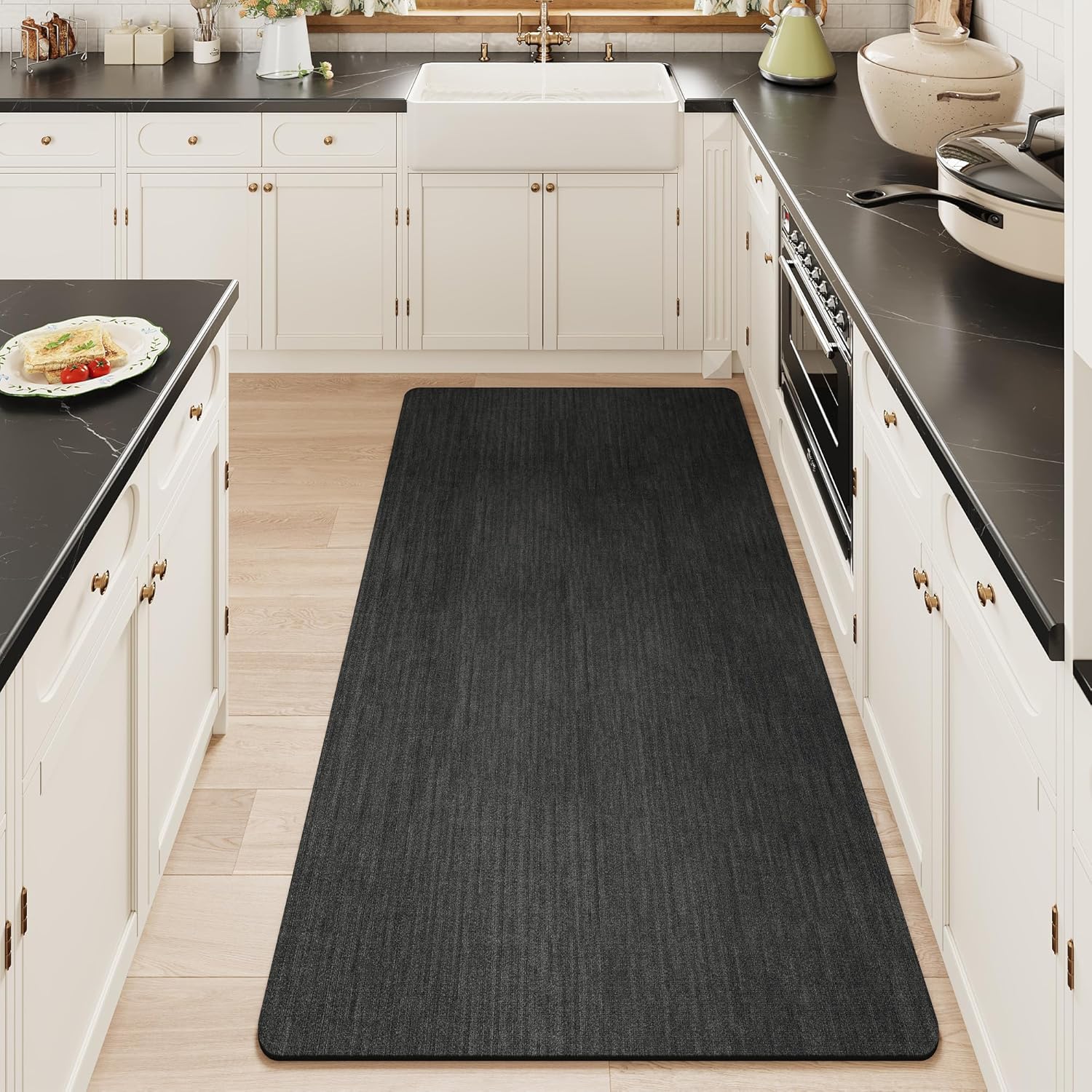Light Grey Thin Non-Slip Bath Mat