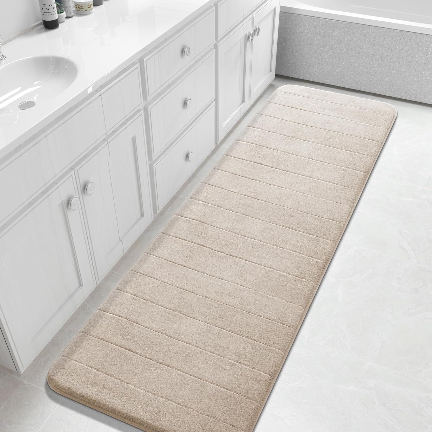 Grey Memory Foam Bath Mat