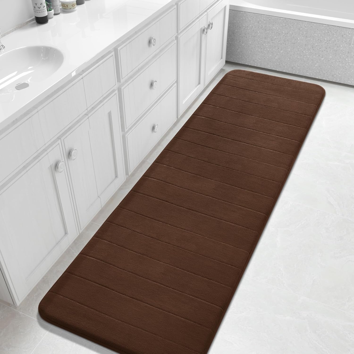Grey Memory Foam Bath Mat