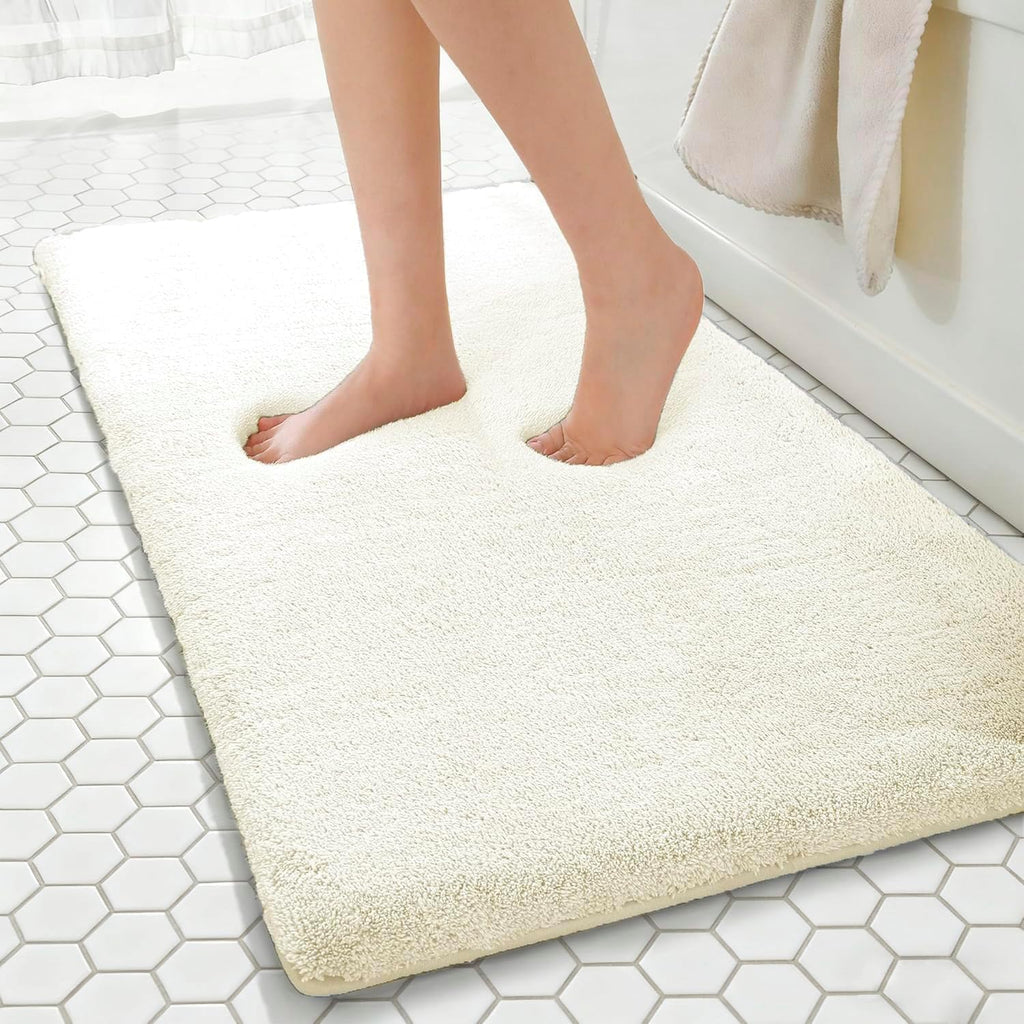 Light Gray Memory Foam Bath Mat