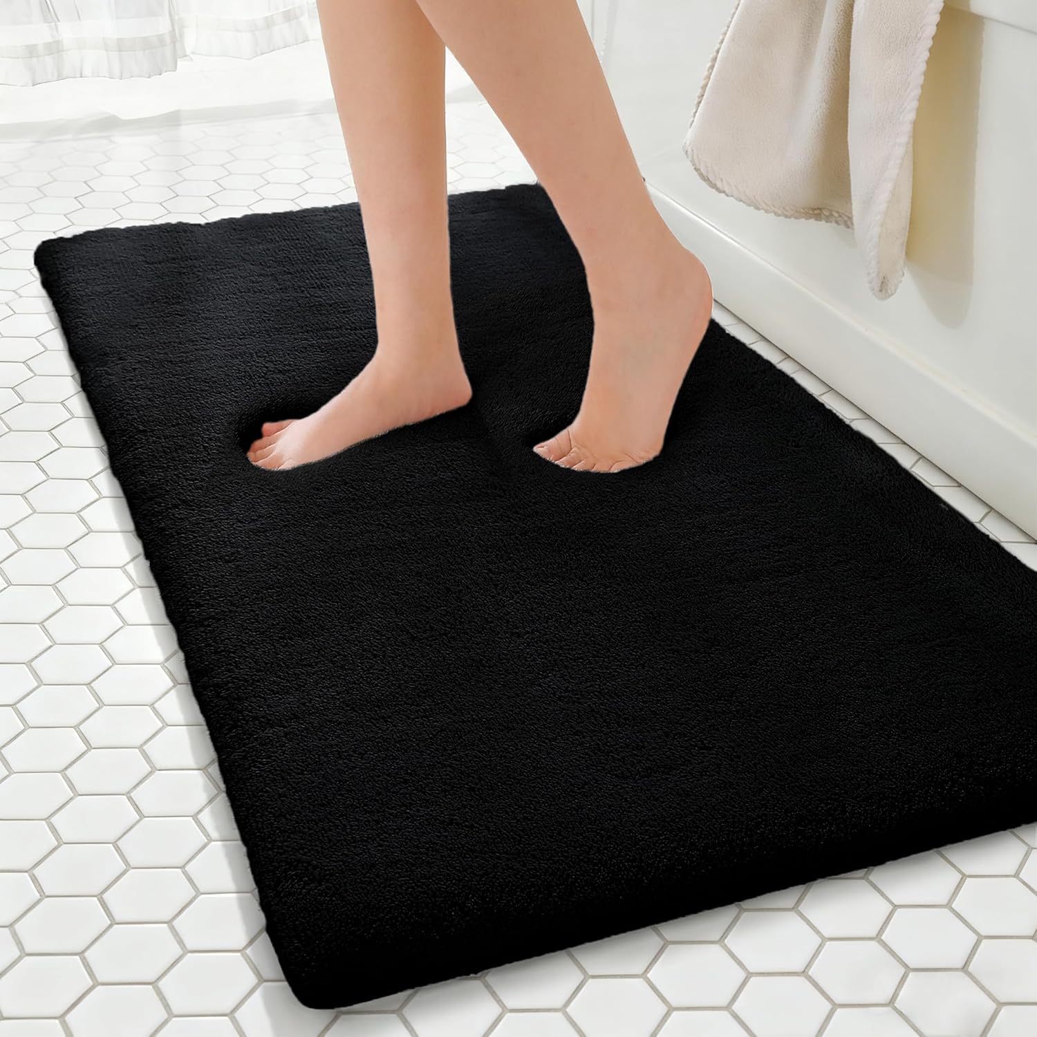 Light Gray Memory Foam Bath Mat