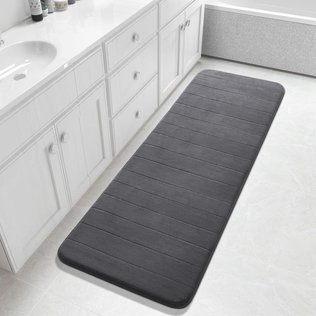 Grey Memory Foam Bath Mat