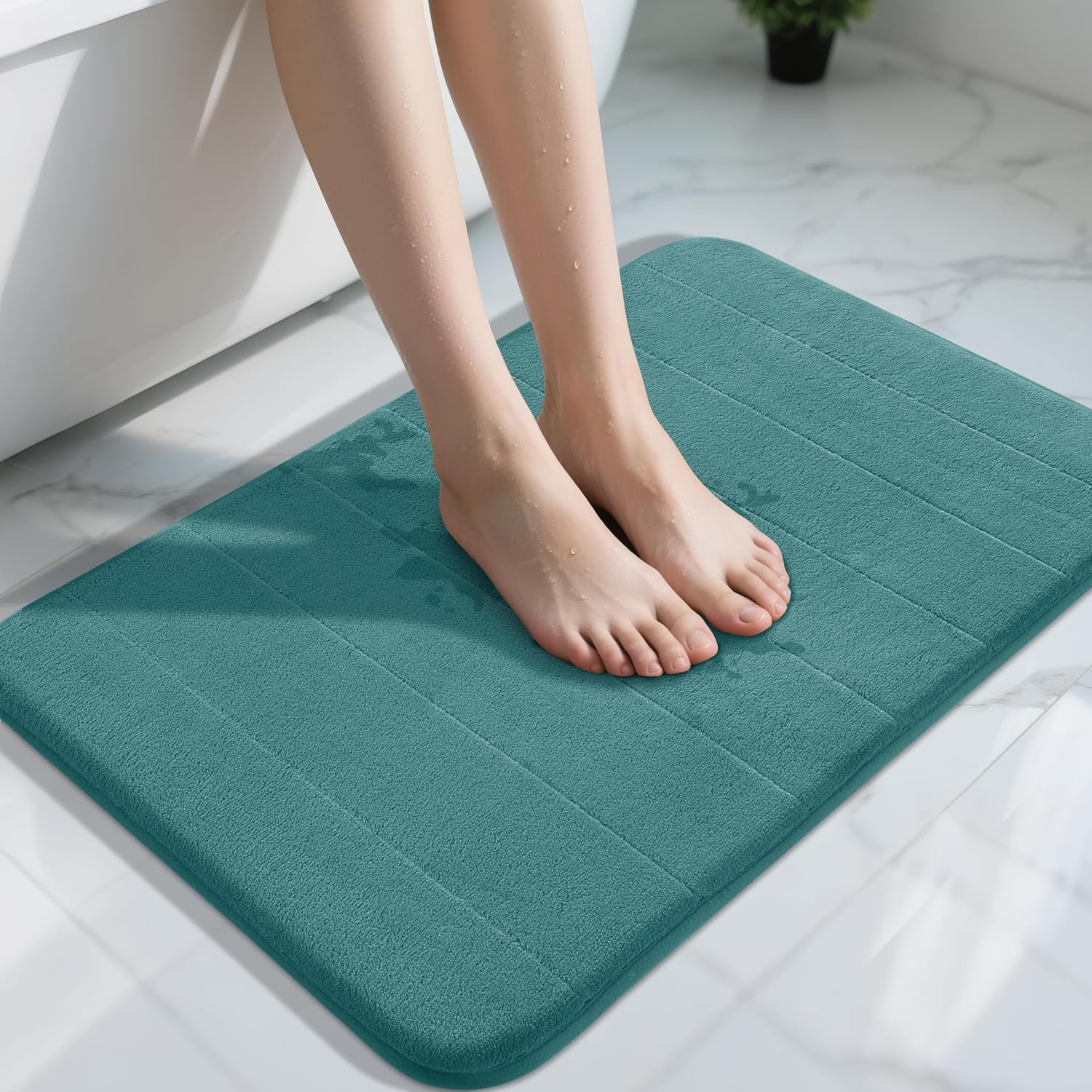 Grey Memory Foam Bath Mat