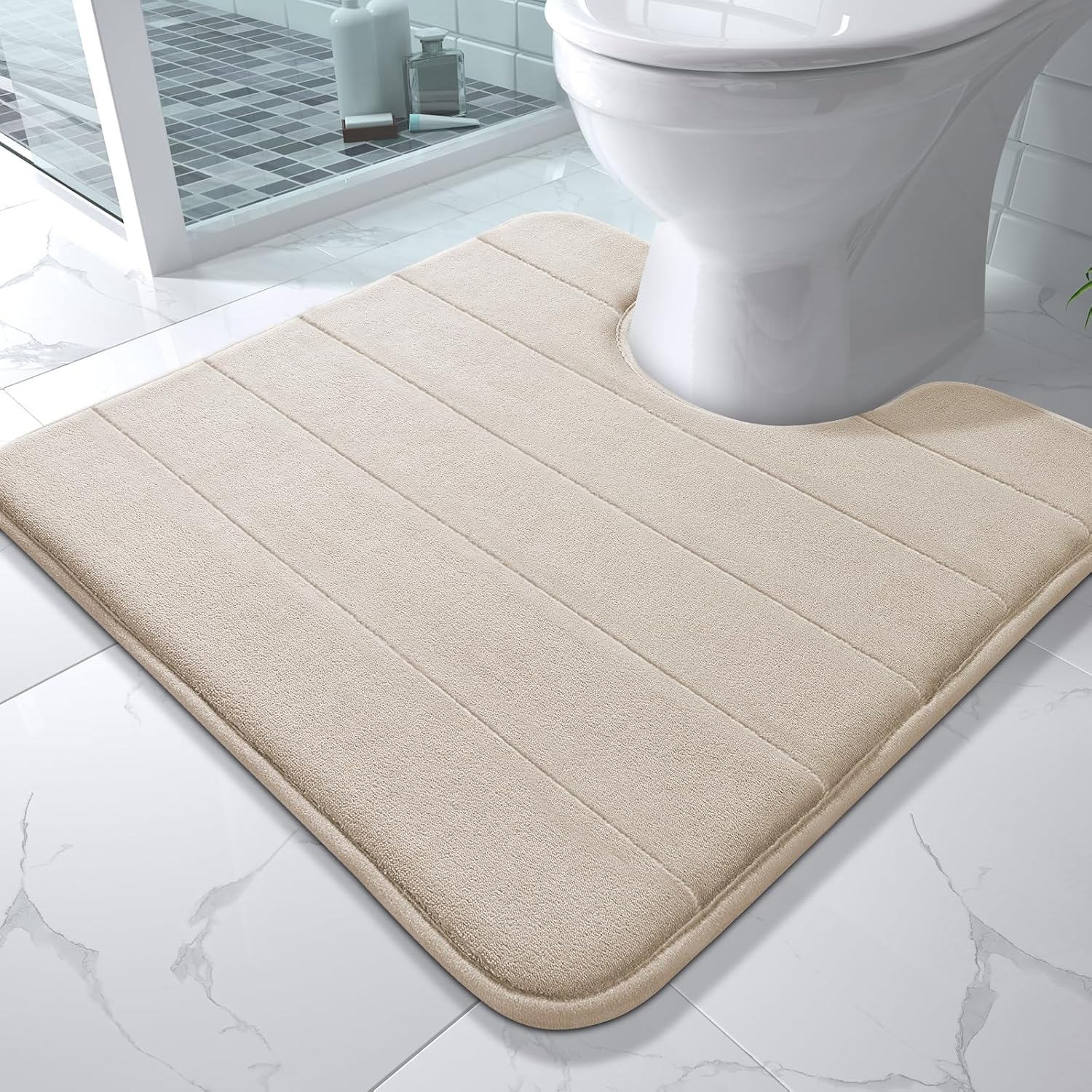 Grey Memory Foam Bath Mat