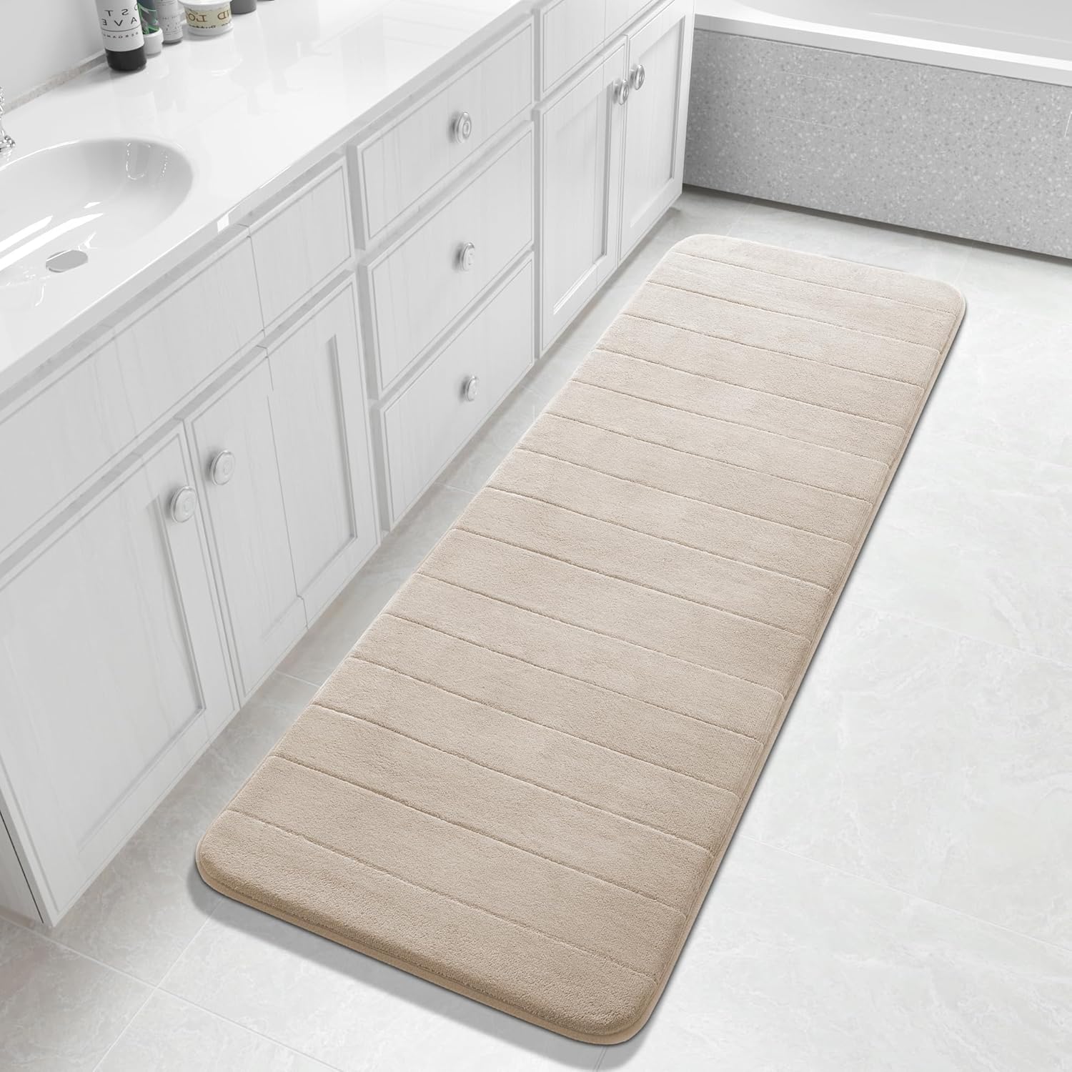 Grey Memory Foam Bath Mat