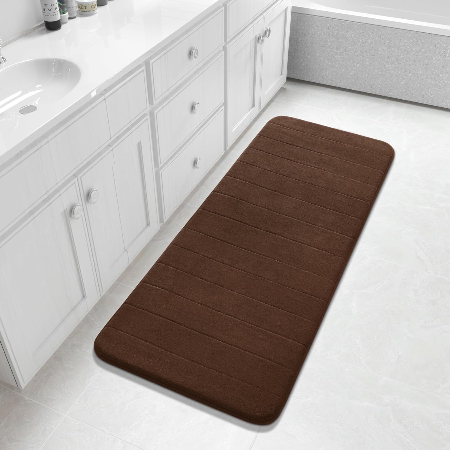 Grey Memory Foam Bath Mat
