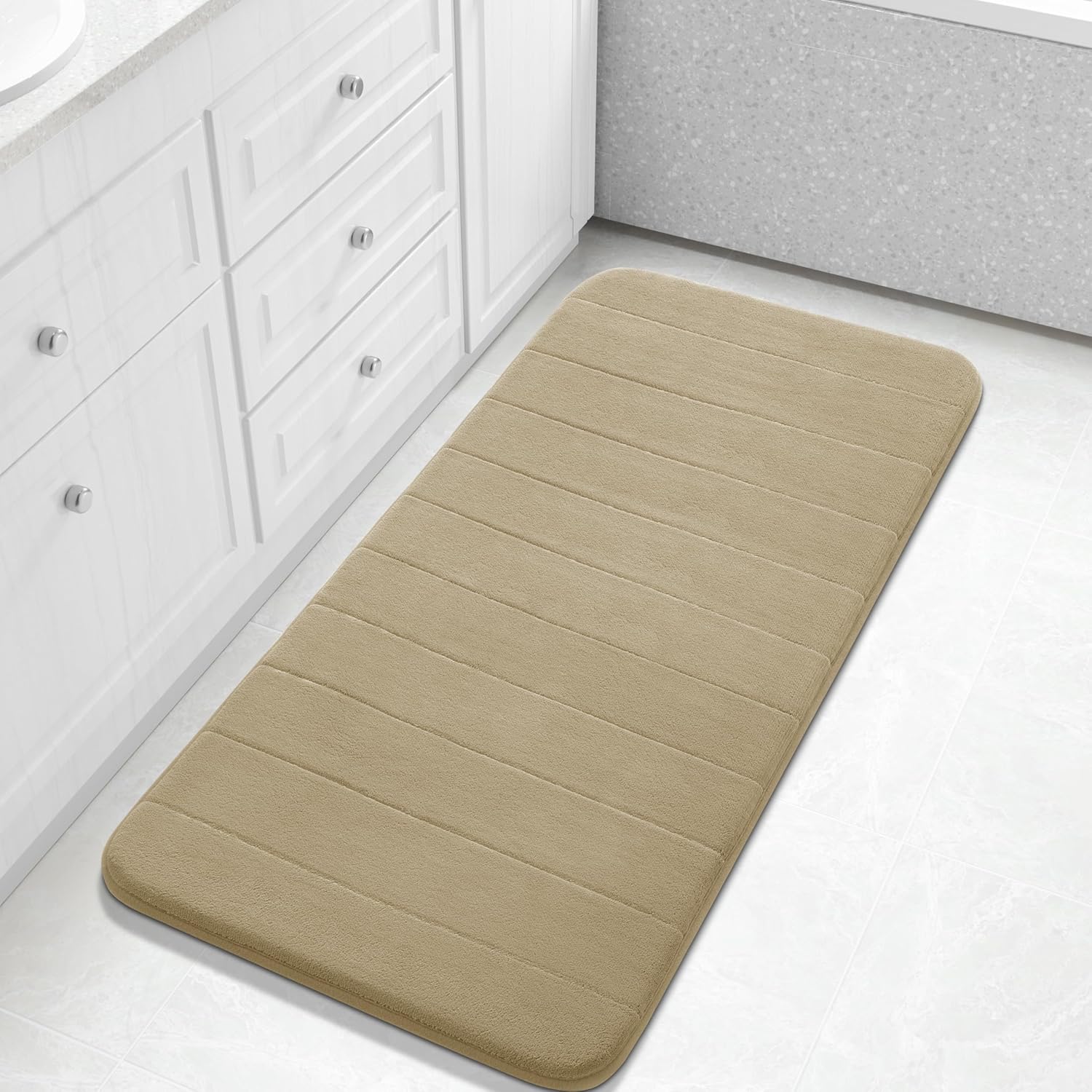 Grey Memory Foam Bath Mat