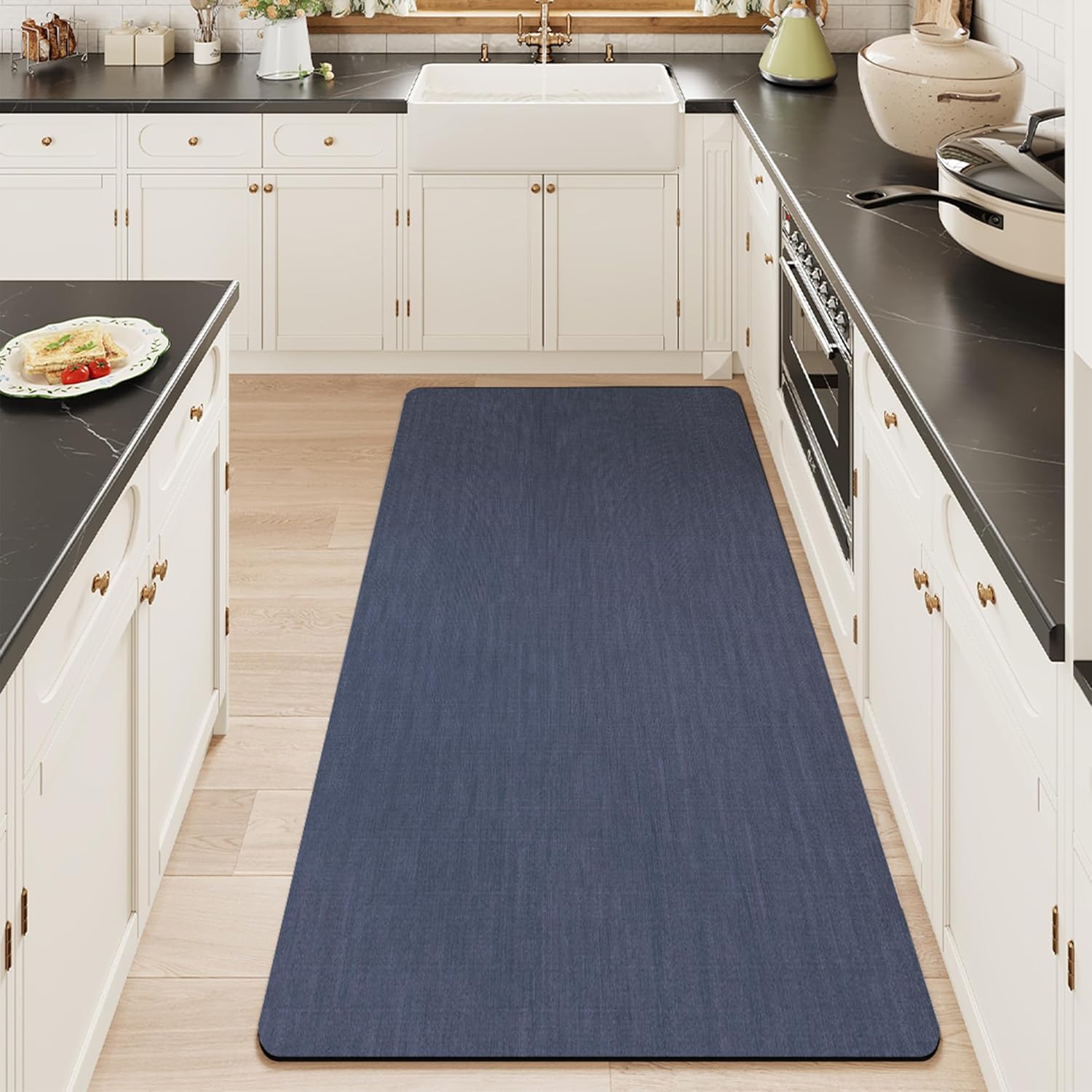 Light Grey Thin Non-Slip Bath Mat