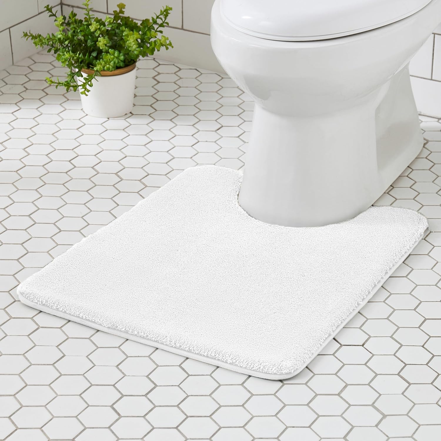 Light Gray Memory Foam Bath Mat