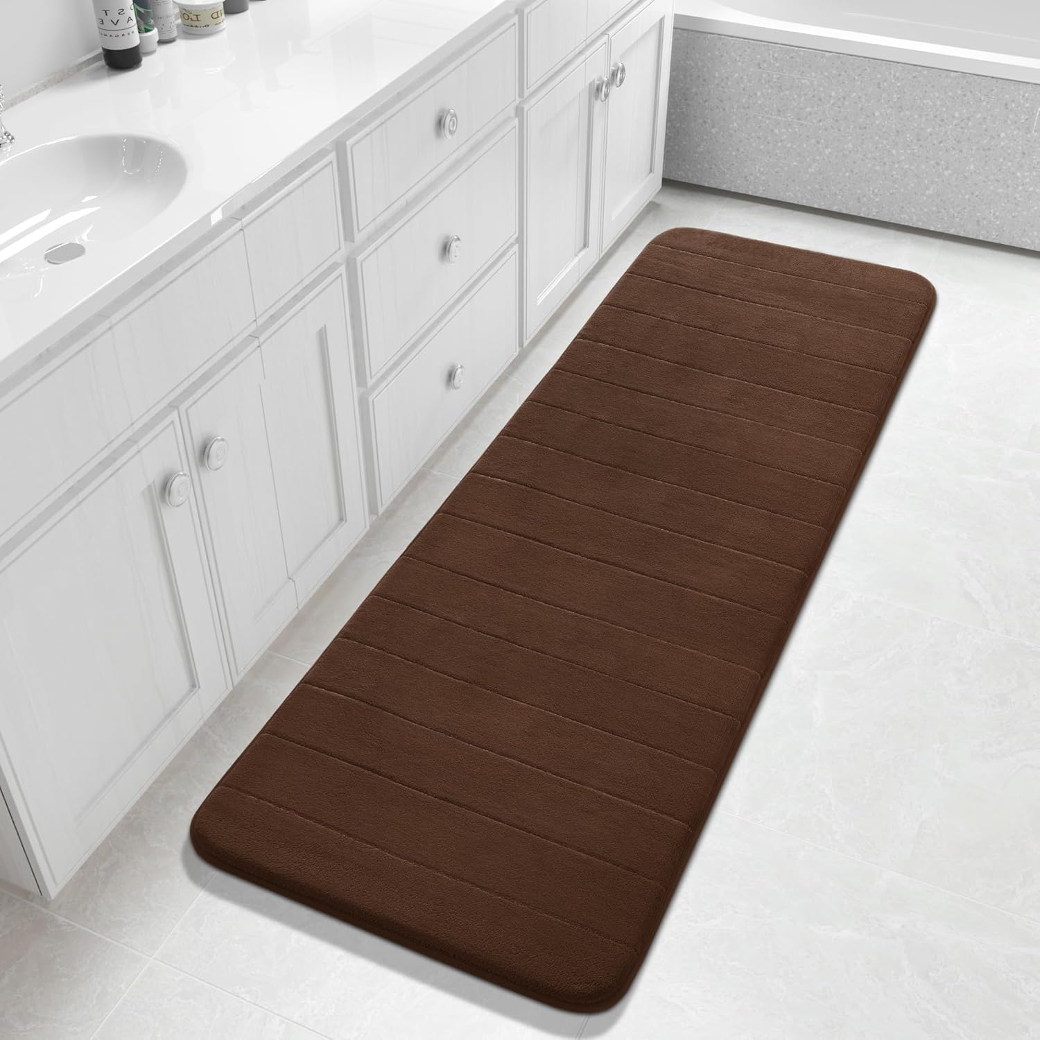 Grey Memory Foam Bath Mat