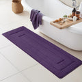 Gray Microfiber Non-Slip Bath Rug