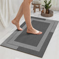 Gray Thin Non-Slip Bath Mat