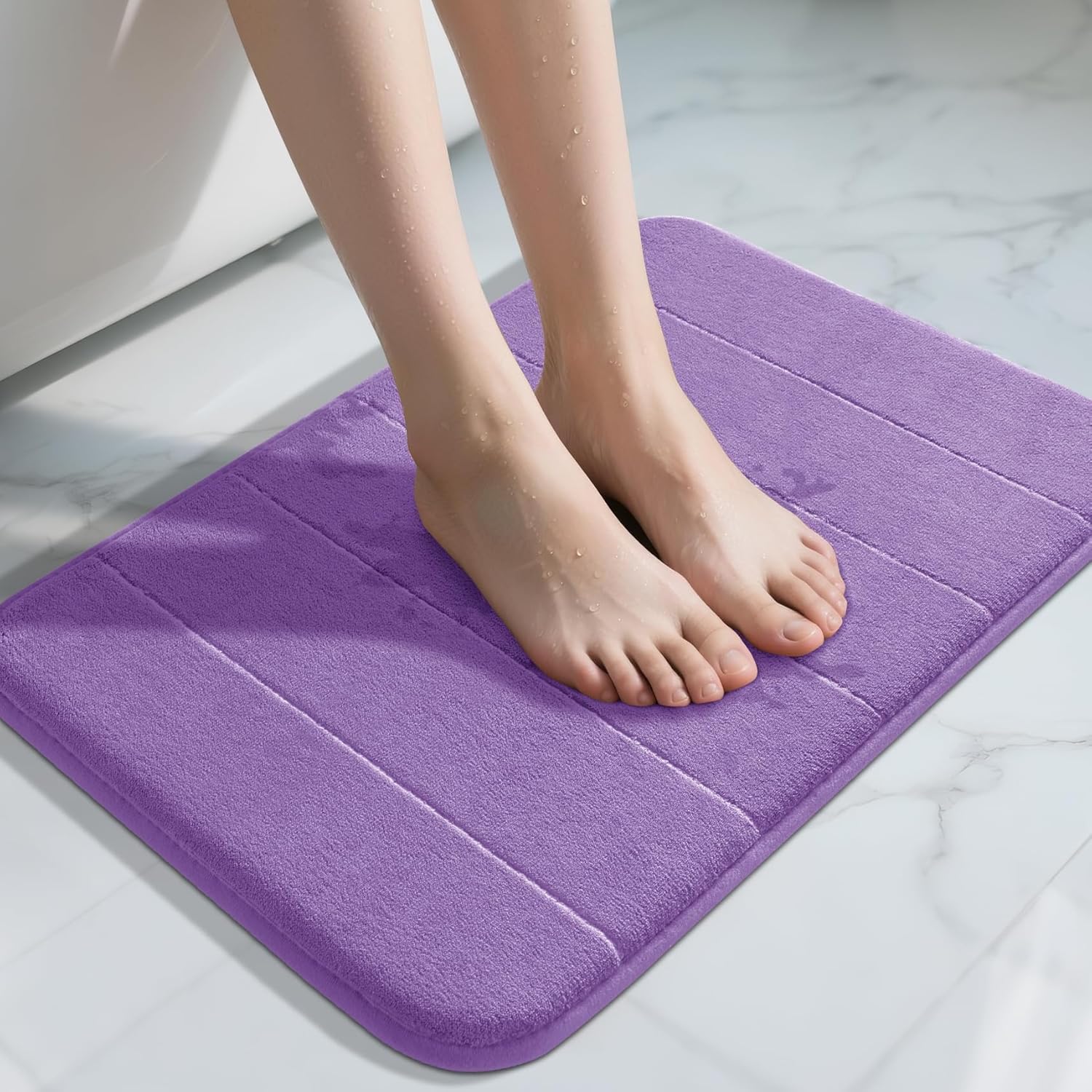 Grey Memory Foam Bath Mat