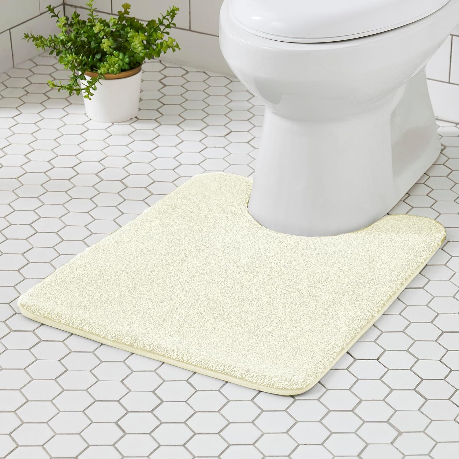 Light Gray Memory Foam Bath Mat