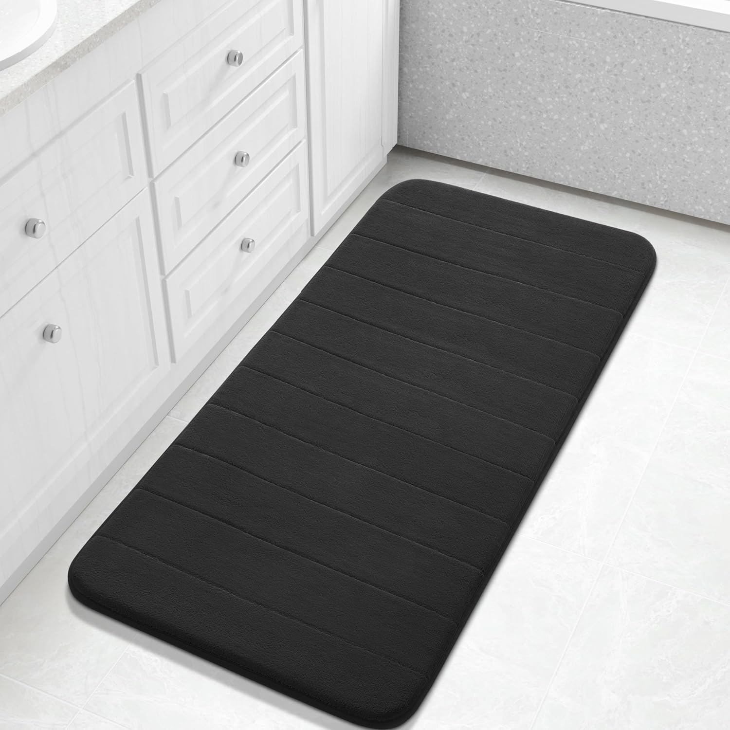Grey Memory Foam Bath Mat