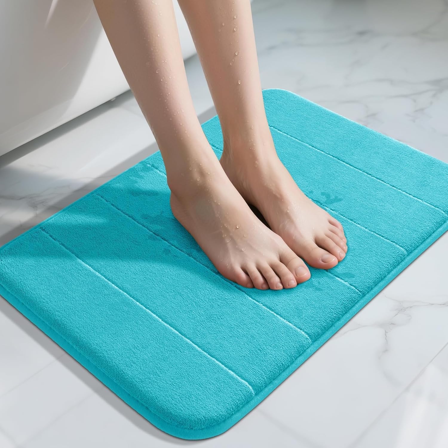 Grey Memory Foam Bath Mat