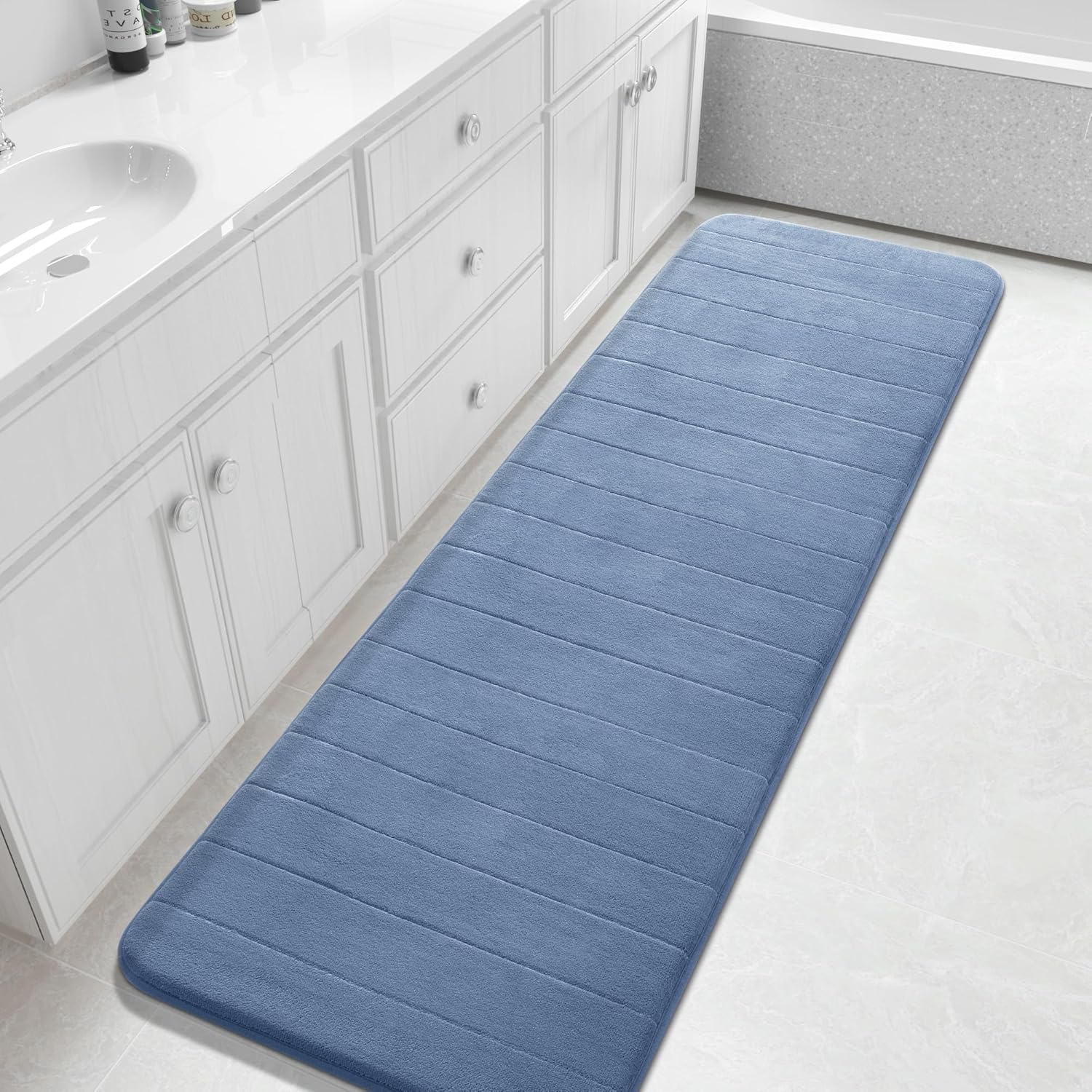 Grey Memory Foam Bath Mat