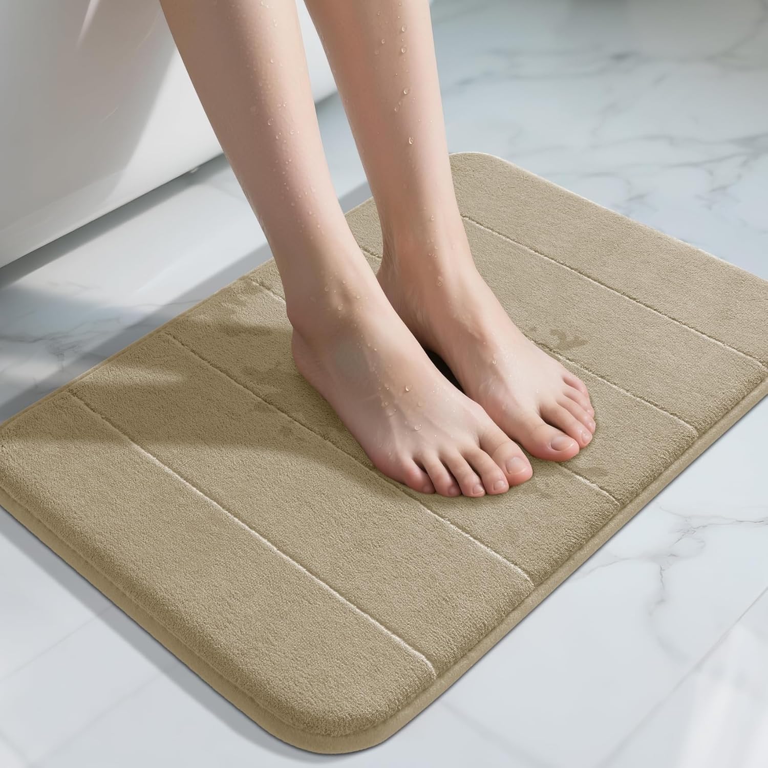 Grey Memory Foam Bath Mat