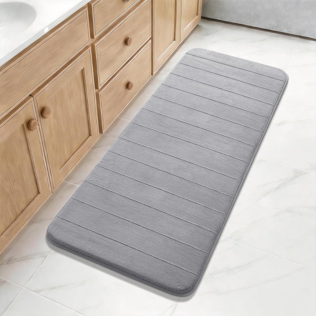 Grey Memory Foam Bath Mat