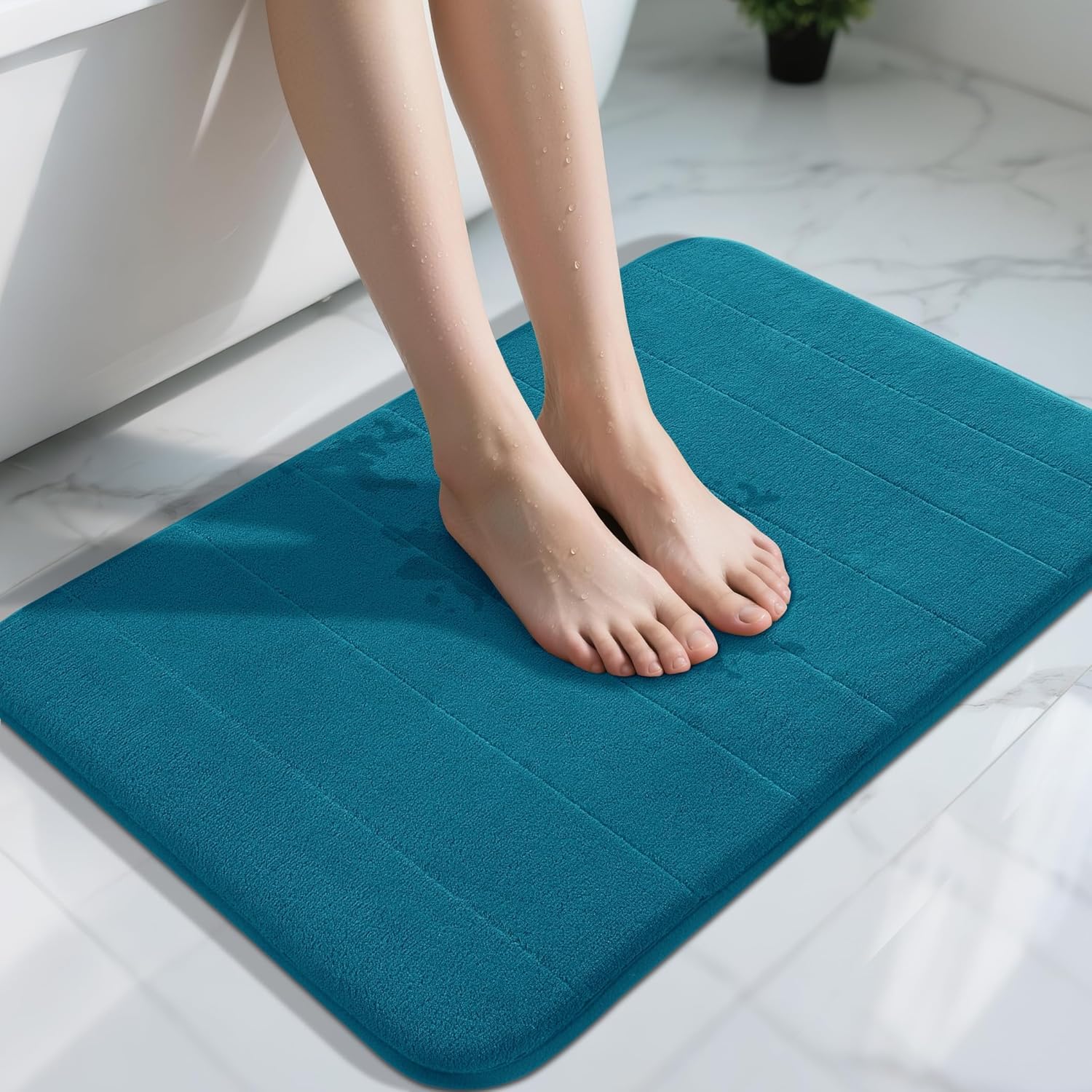Grey Memory Foam Bath Mat