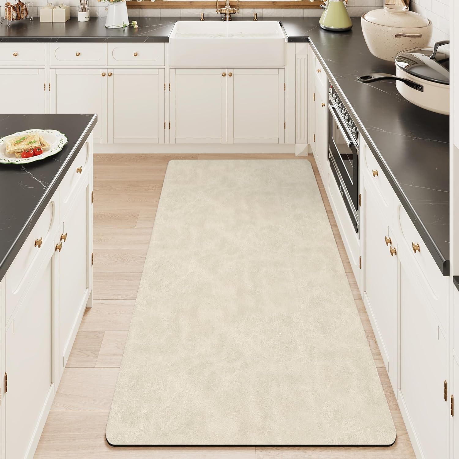 Light Grey Thin Non-Slip Bath Mat