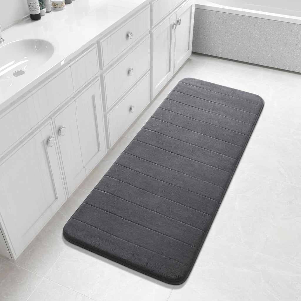 Grey Memory Foam Bath Mat