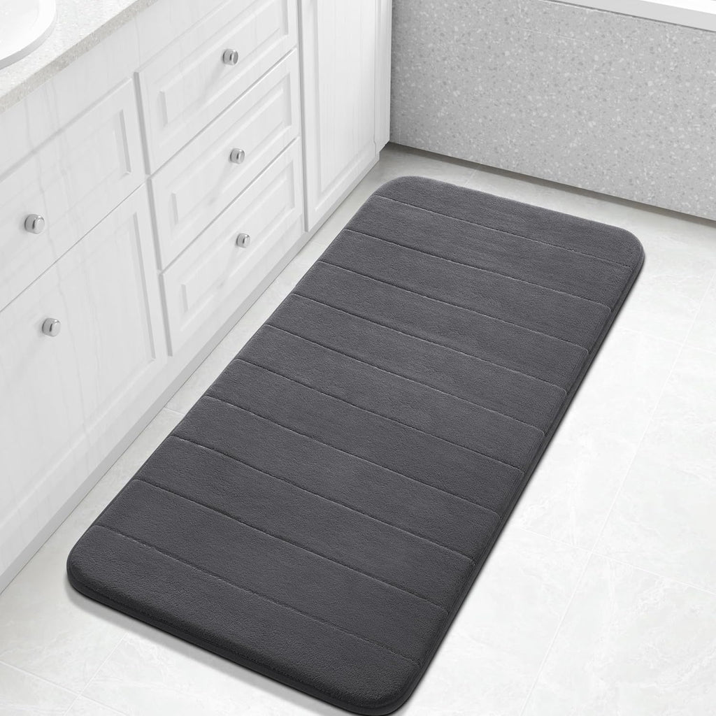Grey Memory Foam Bath Mat
