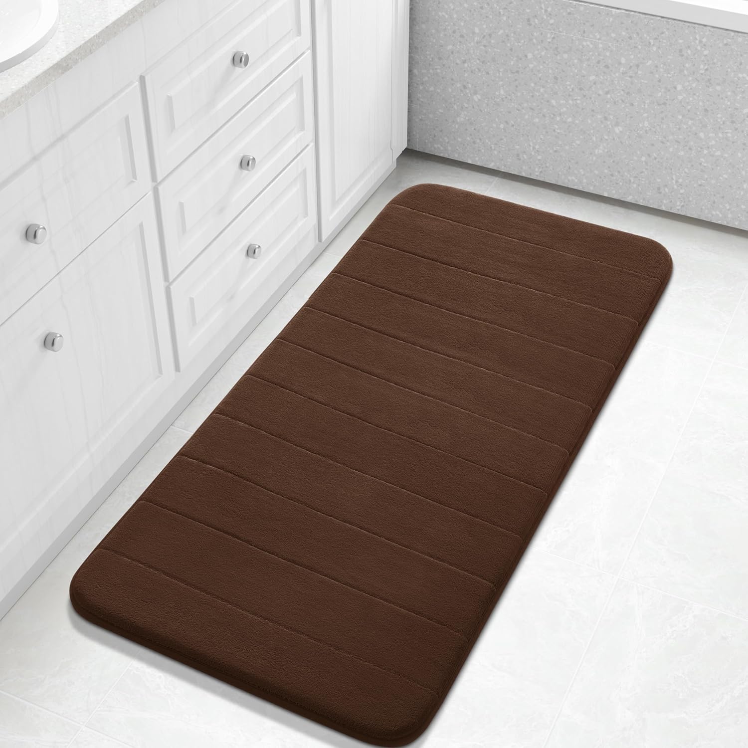 Grey Memory Foam Bath Mat