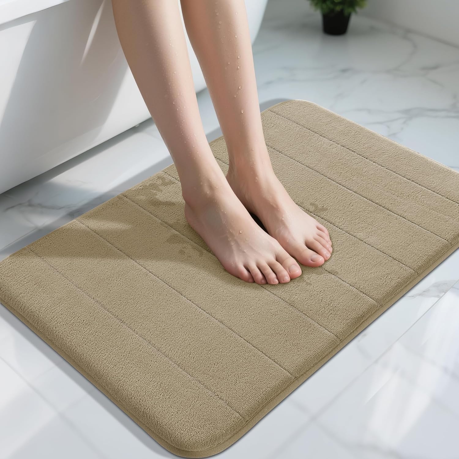 Grey Memory Foam Bath Mat
