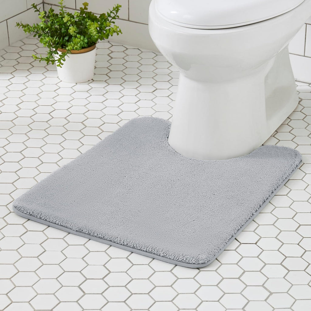 Light Gray Memory Foam Bath Mat