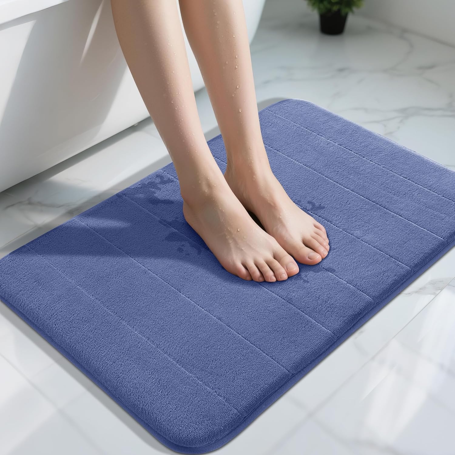 Grey Memory Foam Bath Mat