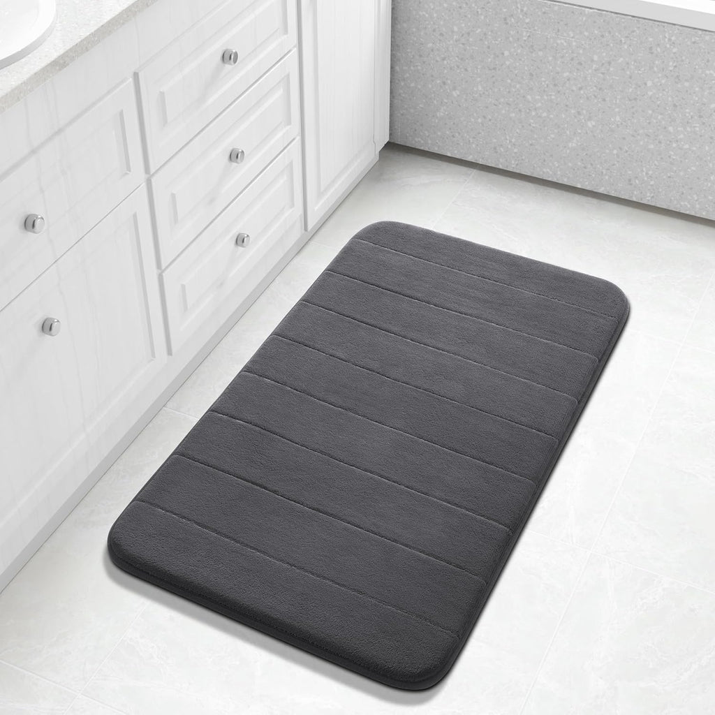 Grey Memory Foam Bath Mat